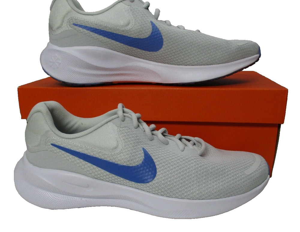 Nike Revolution 7 White Blue Photon Running Shoes Womens Sz 10